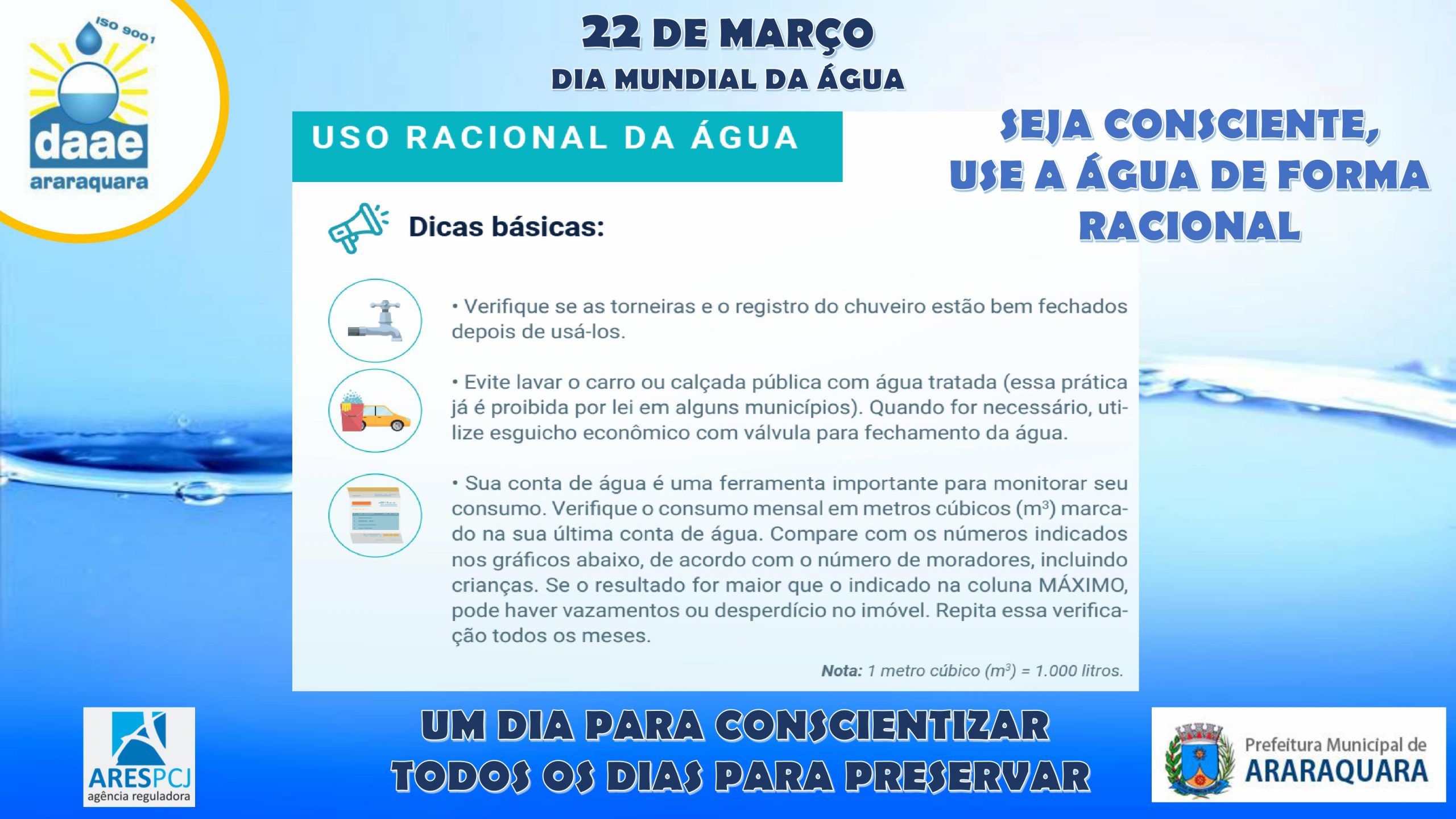 Leia mais sobre o artigo Dia Mundial da Água: Um dia para conscientizar, todos os dias para preservar
