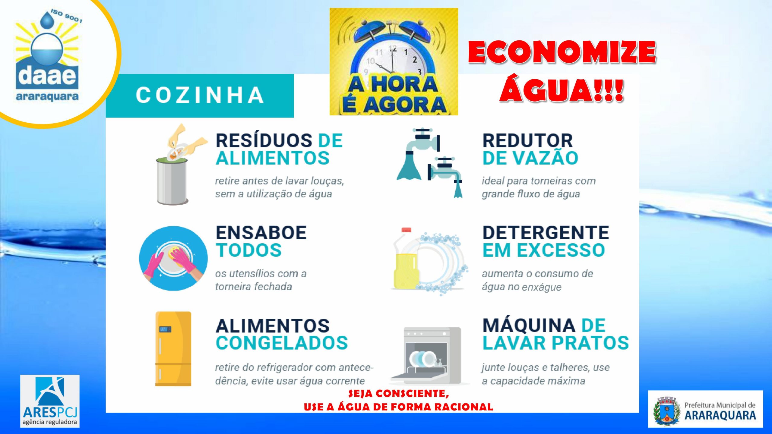 Leia mais sobre o artigo A hora é agora, economize água!