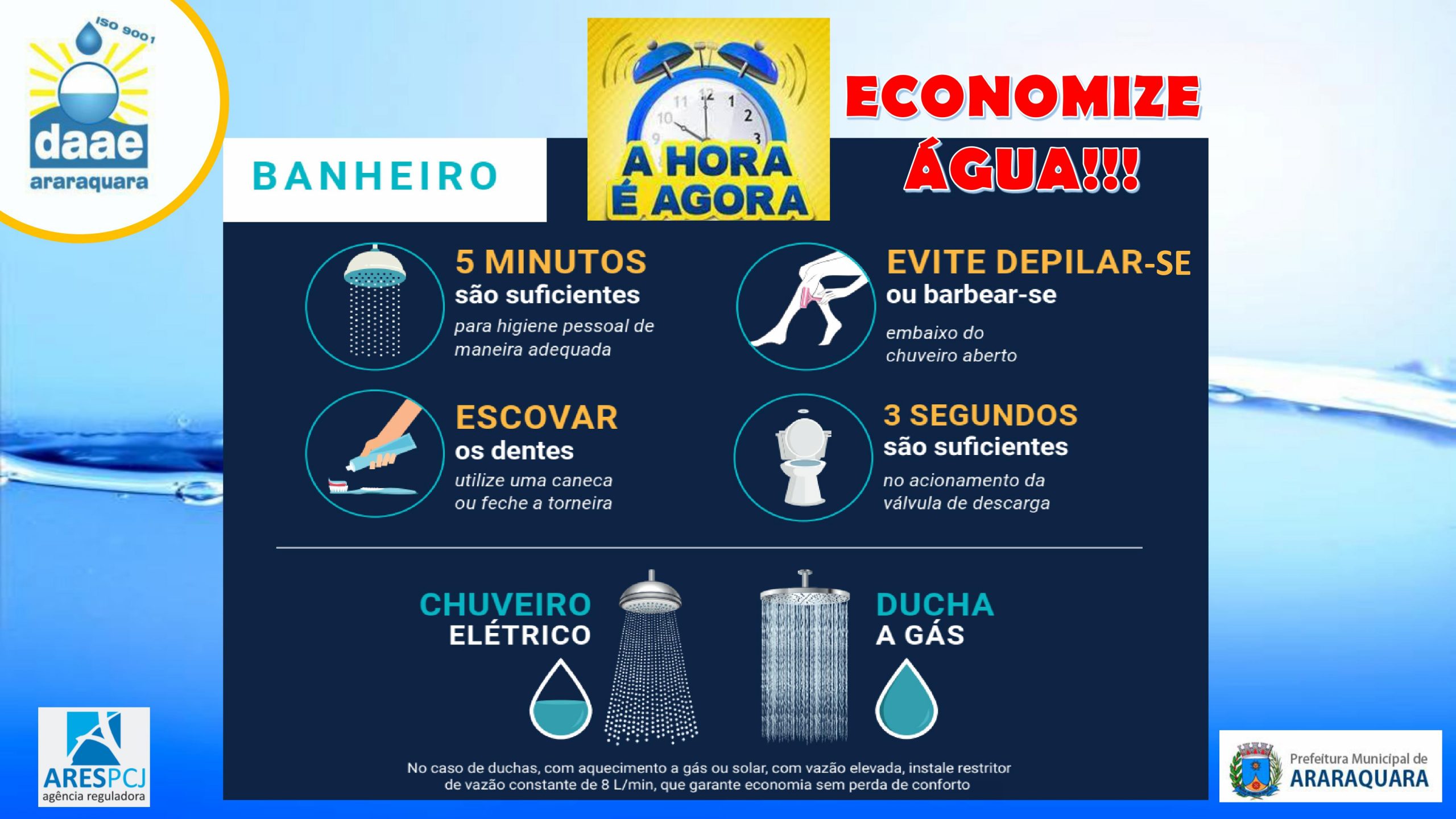 Leia mais sobre o artigo A hora é agora, economize água!