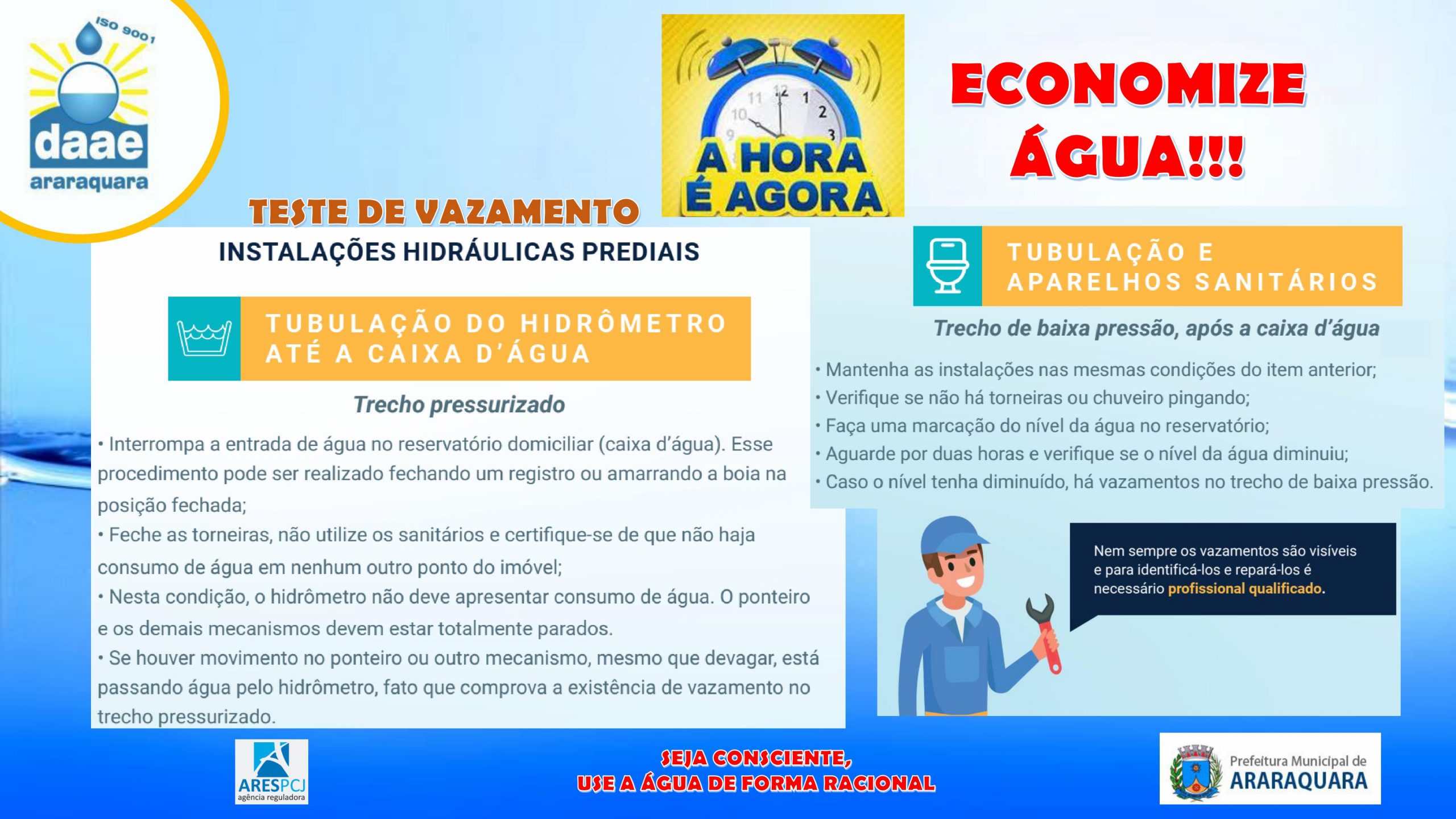Leia mais sobre o artigo A hora é agora, economize água!