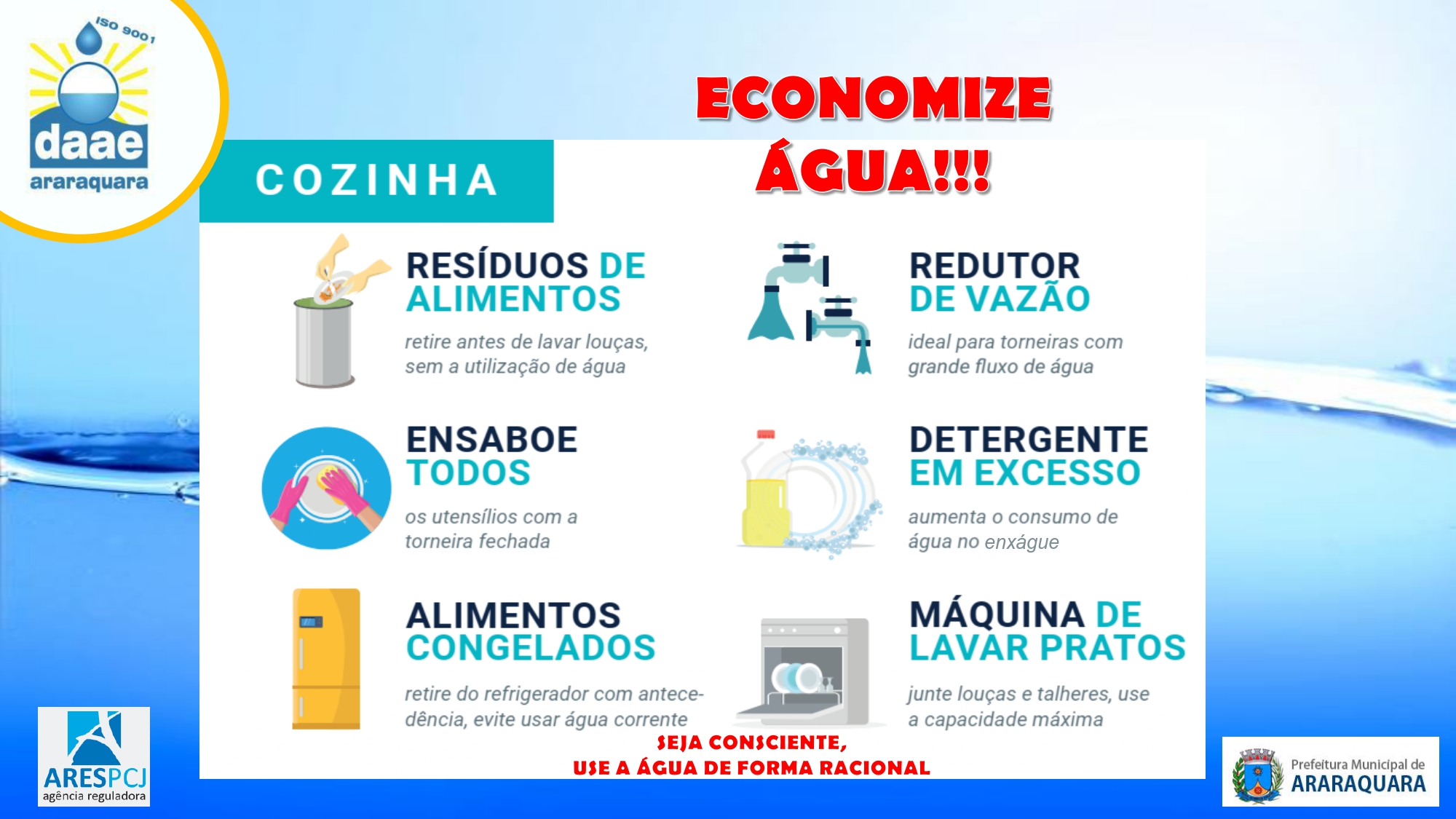 Leia mais sobre o artigo Daae alerta para o uso racional da água