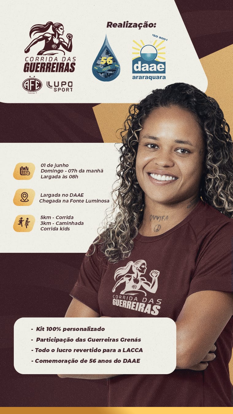 Leia mais sobre o artigo 1ª CORRIDA DAS GUERREIRAS E 4ª CORRIDA DO DAAE, COM APOIO DA LUPO SPORT, UNEM FORÇAS PARA AJUDAR A LACCA